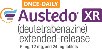 AUSTEDO® XR (deutetrabenazine) extended-release tablets Logo.