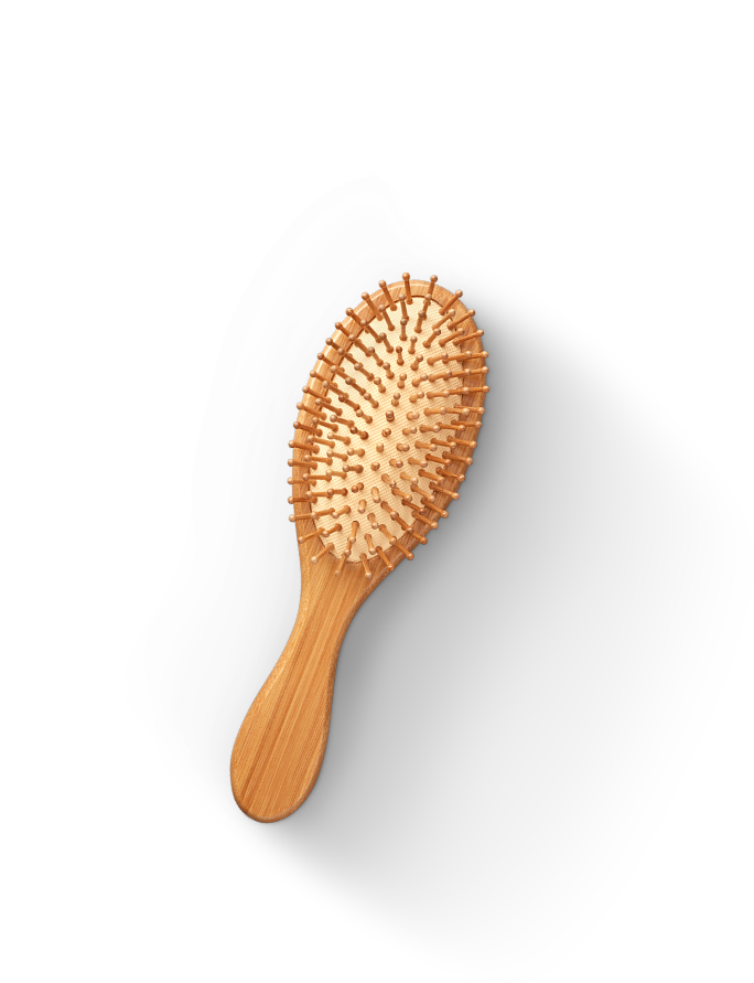 Picture of a wooden hair brush