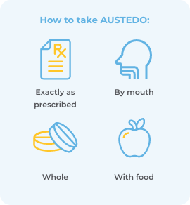 Take AUSTEDO® exactly as prescribed